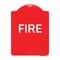 Signmission Designer Series Sign-Fire, Red & White Aluminum Architectural Sign, 18" x 24", RW-1824-23966 A-DES-RW-1824-23966 - alternate 1